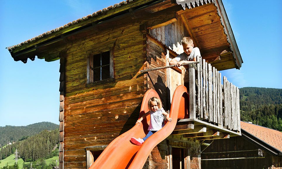 Spielplatz am Steinbachgut, Urlaub am Bauernhof in Flachau